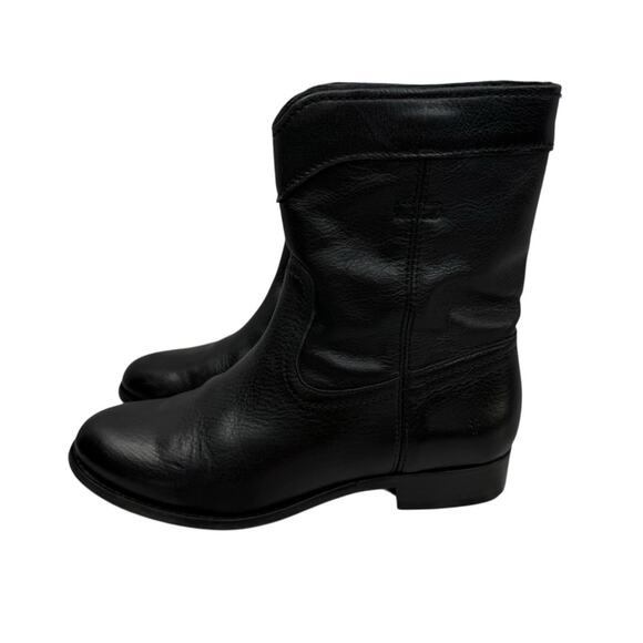 FRYE  Cara Roper Black Leather Ankle Boots - Women’s Sz 7.5 - Picture 2 of 16